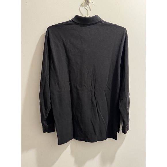 Polo Ralph Lauren Custom Fit Men's Large Black Long Sleeve Polo. - Picture 2 of 3